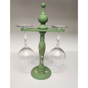 Vienna Crystal 24% Lead Crystal Water/Wine Glasses Set of 2/ W Vintage Stand